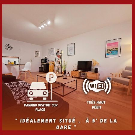 Appartement Cosy Proche Gare - Fibre Optique et Parking Angoulême Extérieur photo